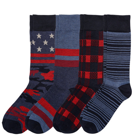 Americana Denim Socks // Pack of 4
