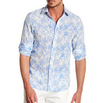 Ausi Printed Dress Shirt // Blue (M)