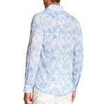 Ausi Printed Dress Shirt // Blue (M)