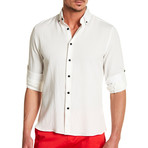 Leger Solid Dress Shirt // White (L)
