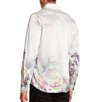 Morowitz Printed Dress Shirt // White (L)