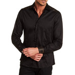 Oliver Solid Dress Shirt // Black (M)