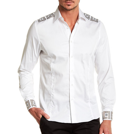 Oliver Solid Dress Shirt // White (S)