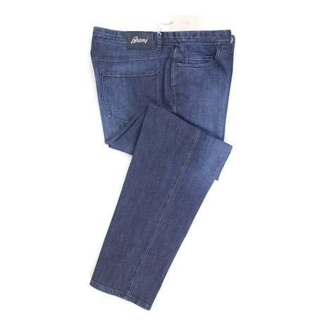 Brioni Stelvio Cashmere Blend Denim // Blue (28WX33L)