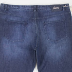 Brioni Stelvio Cashmere Blend Denim // Blue (28WX33L)