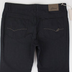 Brioni Livigno Slim Fit Wool Blend Denim // Black (28WX33L)