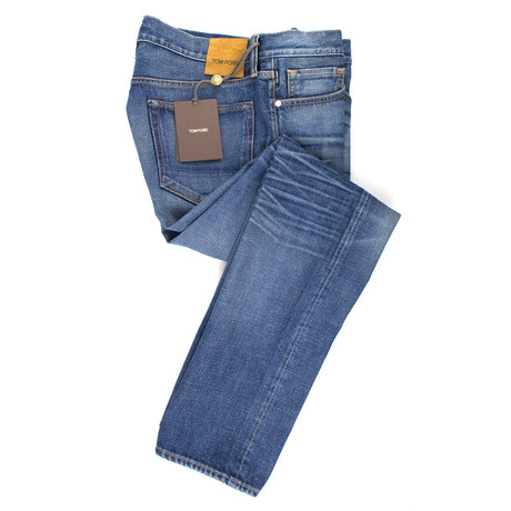 Tom Ford Straight Fit Denim // Vintage Blue (28WX33L)