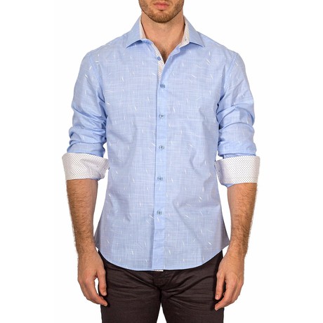 Adam Long-Sleeve Button-Up Shirt // Blue (XS)