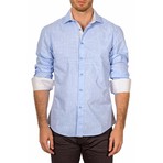 Adam Long-Sleeve Button-Up Shirt // Blue (M)