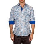 Matthew Long-Sleeve Button-Up Shirt // Blue (3XL)