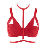 Juliet Red Harness Bra (34A)