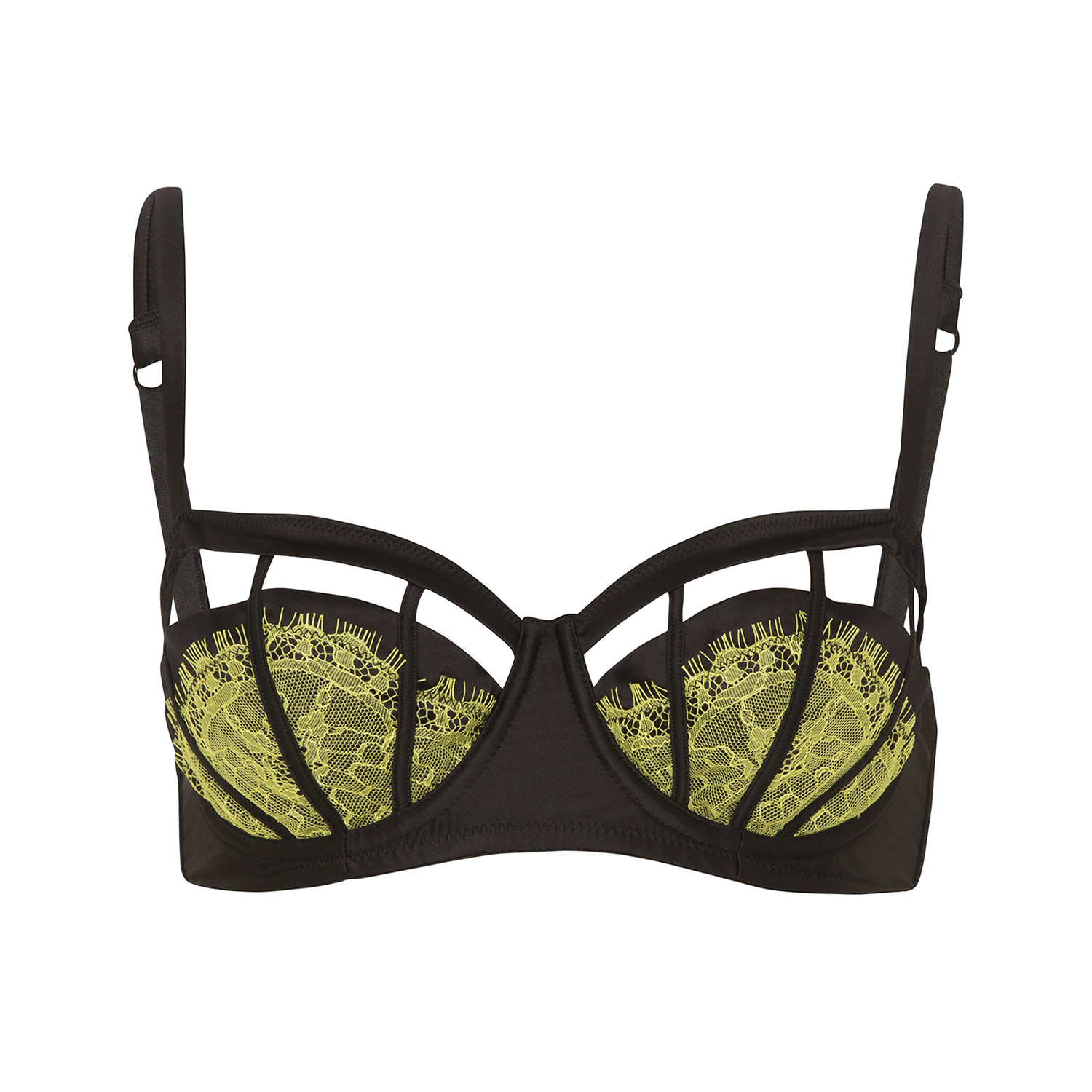 Mariela Black // Chartreuse Bra (32A) - Playful Promises - Touch of Modern