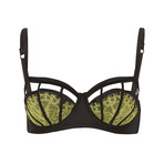 Mariela Black // Chartreuse Bra (32DD)