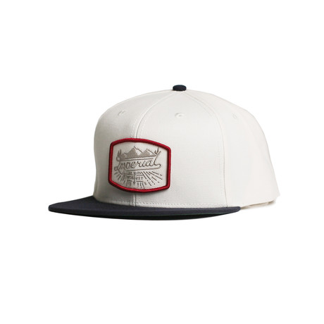 Scripts Snap Back // White + Navy