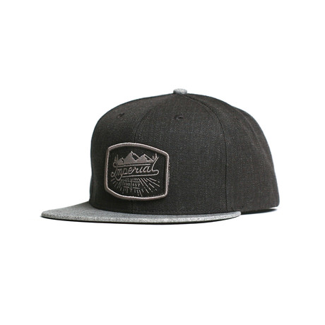 Scripts Snap Back // Charcoal + Grey