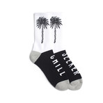 Seeker Palm Socks // Black + White