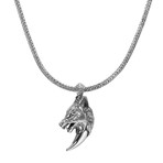 Wolf's Fang Necklace // Silver