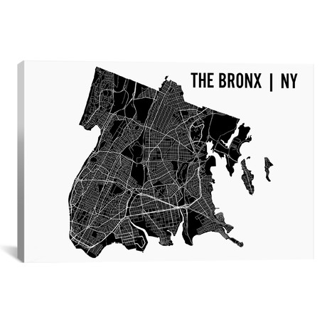 The Bronx Map // Mr. City Printing (40"W x 26"H x 1.5"D)