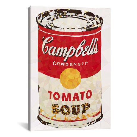 Campbell's Soup Can Derezzed // 5by5collective (18"W x 26"H x 0.75"D)
