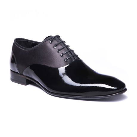 Two-Tone Lace-Up Loafer // Black (Euro: 40)