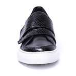 Embossed Strap Sneaker // Black (Euro: 43)