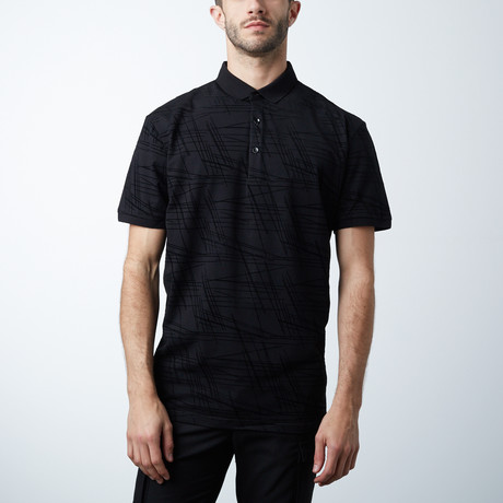 Classic Polo Shirt // Stix // Black (2XL)