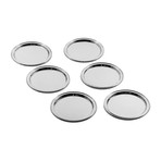 Lecco 6 Piece Coaster Set (Stainless Steel)