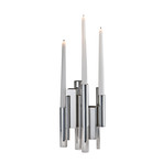 Manhattan Candlestick // 3 Candle (Stainless Steel)