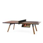 You and Me Indoor Ping-Pong Table // Standard // Walnut (Black)