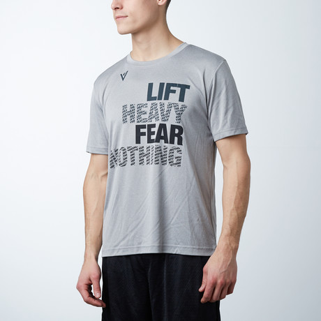 LIFT HEAVY FEAR NOTHING // Heather Grey (Small)