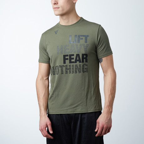 LIFT HEAVY FEAR NOTHING // Army Green (Small)
