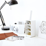 Tower // 4 Tiered Desk Organizer (White)