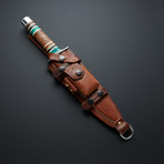 Malachite Stone Viking Dagger