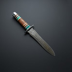 Malachite Stone Viking Dagger