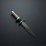 Malachite Stone Sub Hilt Fighter Knife