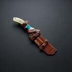 Turquoise Stone + Bone Sub Hilt Knife