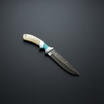 Turquoise Stone + Bone Sub Hilt Knife