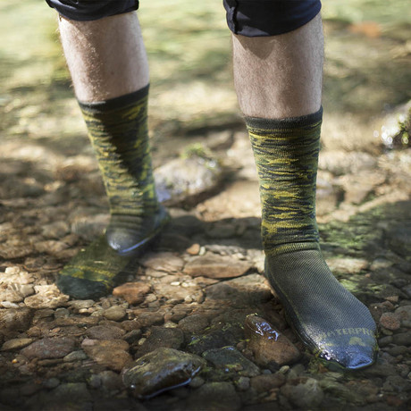 Waterproof Socks Lightweight // Forest Camo (XXL)
