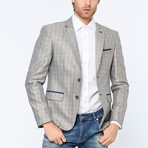 Riley Jacket // Checked Brown (M)