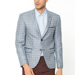 Riley Jacket // Checked Dark Blue (L)