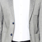 Rory Jacket // Grey + Blue (S)