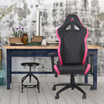 Ferrino // Gaming Chair // Black + Pink