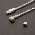 Plugies USB-C to MagTech Cable (White)