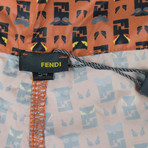 Fendi Monster Print Board Shorts // Orange (38)