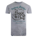 Motorcycle Shop T-Shirt // Gray Marl (M)