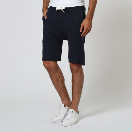 Draw-String Bermuda Shorts // Navy (S)