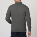 Long Sleeve Polo Shirt // Gray Cement (M)