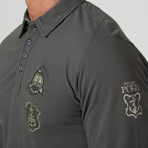 Long Sleeve Polo Shirt // Gray Cement (M)