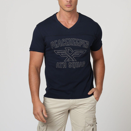 V-Neck T-Shirt // Navy (S)