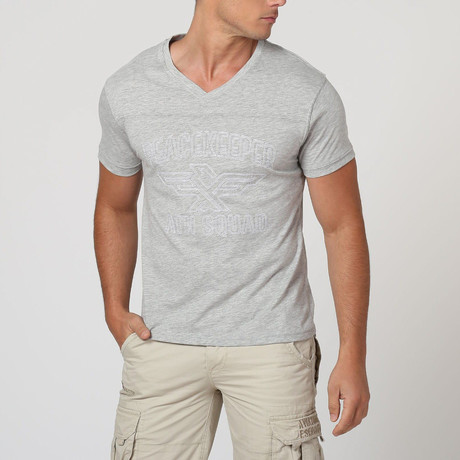 V-Neck T-Shirt // Gray Melange (S)